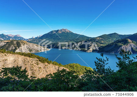 Lake Serre-Poncon, Lac de Serre-Poncon is a lake in southeast France near Gap. Lake Serre-Poncon, Lac de Serre-Poncon is a lake in southeast France near Gap. 73844906