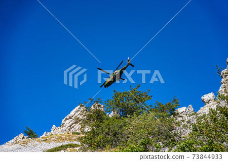 Col de Bataille, Ombleze, France. View on the plateau of Tete de la Dame. Col de Bataille, Ombleze, France. View on the plateau of Tete de la Dame. 73844933