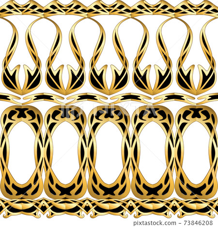 Seamless pattern, background in art nouveau style 73846208