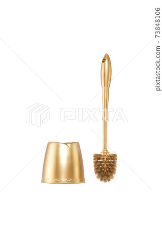 golden toilet brush  73848106