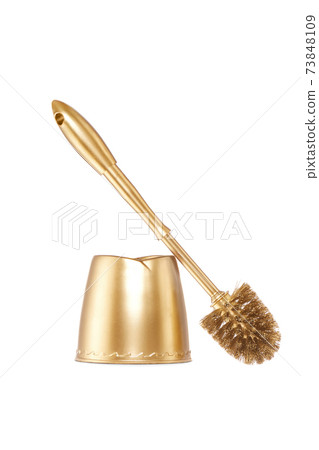 golden toilet brush  73848109