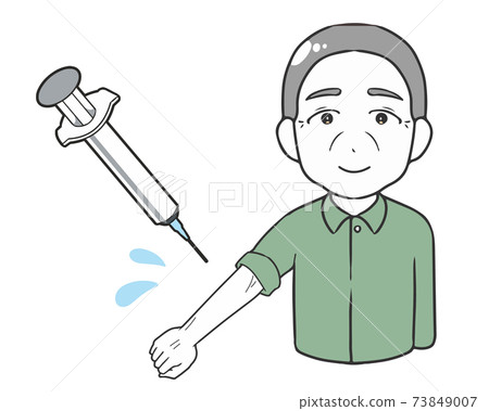 接種疫苗的老人 接種疫苗的老人 73849007
