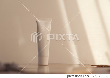 White cosmetic tube mockup minimalism beauty 73851152