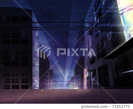 Neon city lights background. 73852773