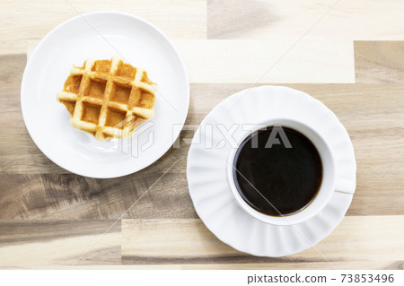 Coffee and waffles Coffee and waffles 73853496