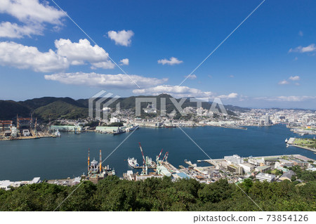長崎港風景優美的長崎港風景 長崎港風景優美的長崎港風景 73854126