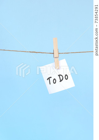 A note of to do. To do memo 73854291
