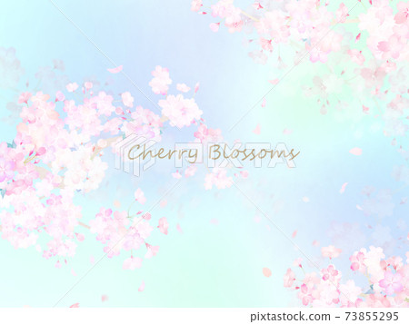 Spring image material There is also a variation without letters Spring image material There is also a variation without letters 73855295