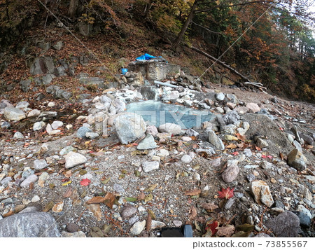 Wild hot spring (wild hot spring) in Okukinu Kawamata Onsen Hirokawara no Yu Long 73855567