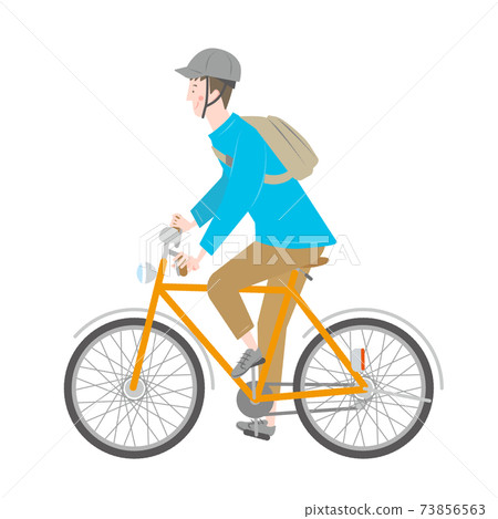 A man riding a bicycle 73856563