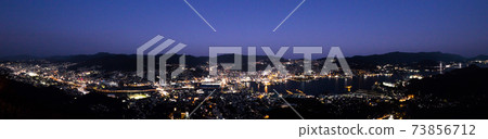 Nagasaki city night view seen from Mt. Inasa, the world's three new night views Nagasaki city night view seen from Mt. Inasa, the world's three new night views 73856712
