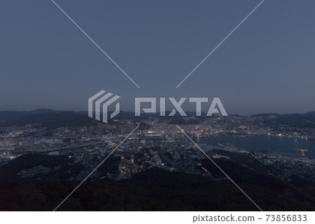 Nagasaki city night view from Mt. Inasa, the world's three new night views 73856833