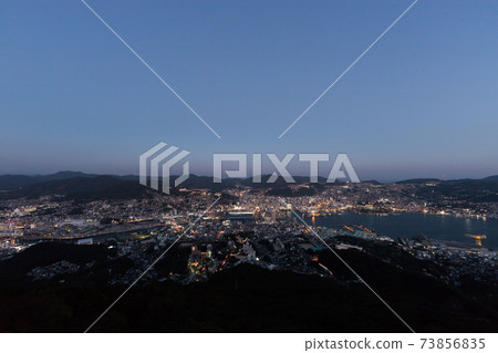 Nagasaki city night view from Mt. Inasa, the world's three new night views 73856835