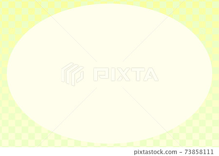 Japanese-style yellow-green checkered background Japanese-style yellow-green checkered background 73858111