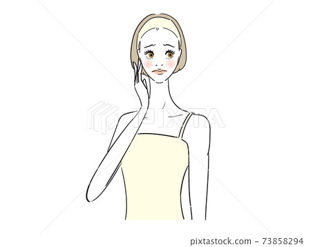 Healthy woman in need 73858294