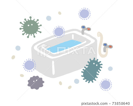 Illustration of mold in the bathroom Illustration of mold in the bathroom 73858640
