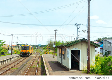 [青森縣]當地鐵路平台的風景 73859145