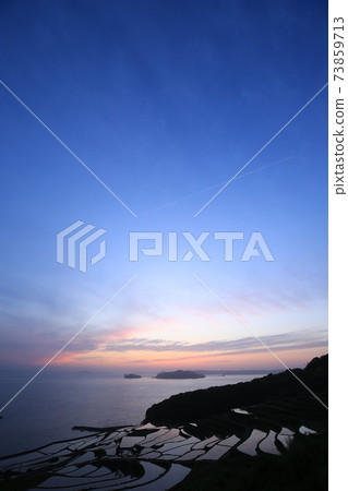 Dusk of rice terraces Dusk of rice terraces 73859713