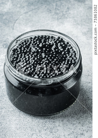 Black Caviar, on gray background Black Caviar, on gray background 73861082