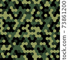 Hexagon Forest Camouflage seamless patterns 73861200
