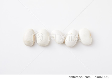 Lined white beans 73861650