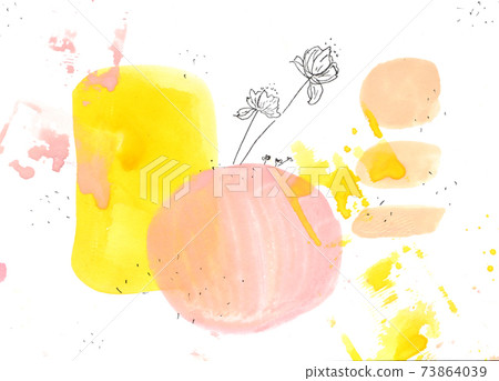 Hand painted watercolor 73864039