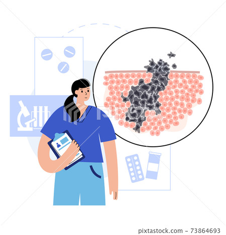 Tumor cells concept 73864693