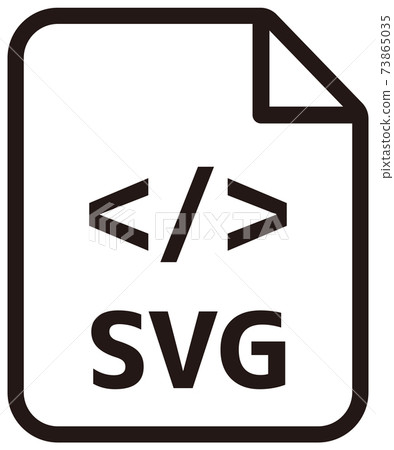 文件格式/編程語言矢量圖標插畫/ SVG 73865035