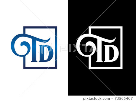 Initial Monogram Letter T D Logo Design Vector Template. T D Letter Logo  Design Stock Vector Image & Art - Alamy