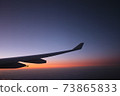 Dusk from the plane 73865833
