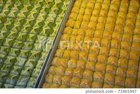 Traditional Turkish dessert Baklava from Turkey 73865897