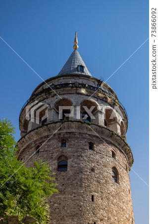 Galata Tower from ancient times in Istanbul Galata Tower from ancient times in Istanbul 73866092