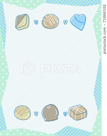 whiteday白色情人節心形橫幅POP肖像 73866388