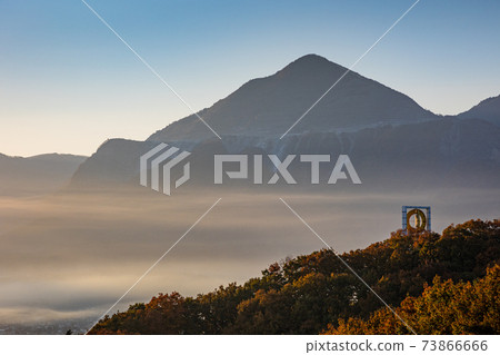 (Saitama Prefecture) Chichibu Town and Mt. Buko seen from the Muse Park Observatory (Saitama Prefecture) Chichibu Town and Mt. Buko seen from the Muse Park Observatory 73866666