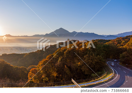 (Saitama Prefecture) Chichibu Town and Mt. Buko seen from the Muse Park Observatory (Saitama Prefecture) Chichibu Town and Mt. Buko seen from the Muse Park Observatory 73866668
