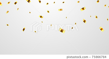 Celebration background template with confetti gold ribbons. luxury greeting rich card. Celebration background template with confetti gold ribbons. luxury greeting rich card. 73866784