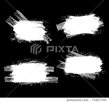 Car tires traces, wheels trails vector backgrounds Car tires traces, wheels trails vector backgrounds 73867740