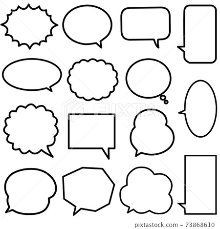 Simple speech bubble 73868610