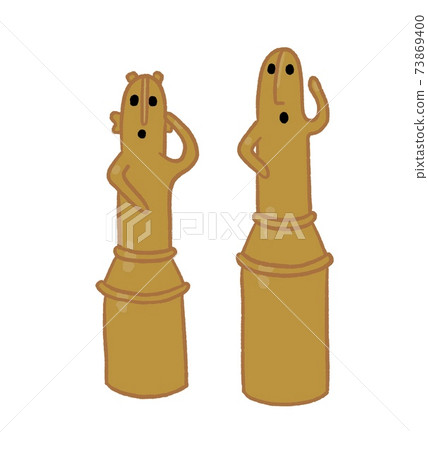 Haniwa illustration 73869400