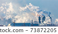 Smoke from the pipes of a metallurgical plant 73872205