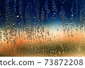 Drops on glass as a background 73872208