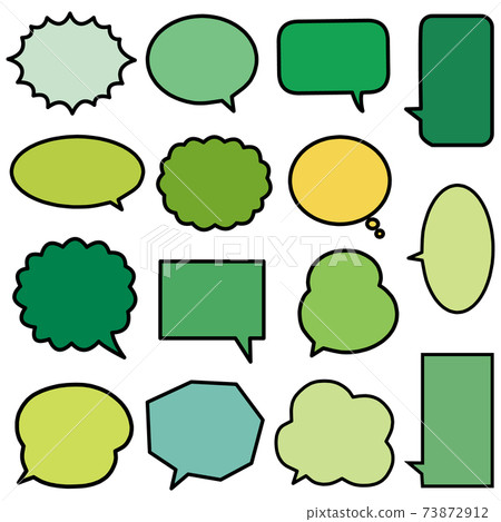 Green speech bubble No.2 73872912
