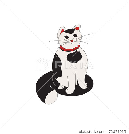 Isometric Cat Illustration Stock Illustration
