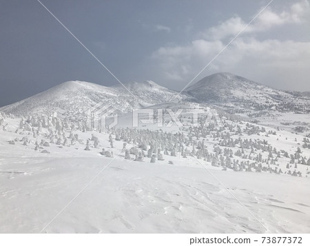 Hakkoda Mountains from Hakkoda Ropeway Summit Station in winter Hakkoda Mountains from Hakkoda Ropeway Summit Station in winter 73877372