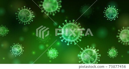 冠狀病毒圖像矢量素材 冠狀病毒圖像矢量素材 73877456