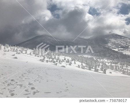 Hakkoda Mountains from Hakkoda Ropeway Station in winter 73878017