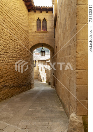 Old buildings from medieval times, in Uncastillo, Spain. Old buildings from medieval times, in Uncastillo, Spain. 73880813