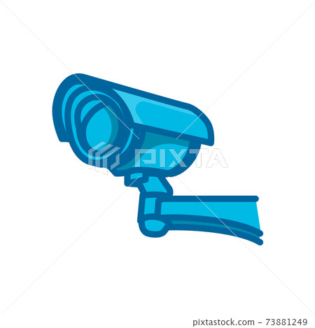 cctv camera icon vector illustration isolated on white background cctv camera icon vector illustration isolated on white background 73881249