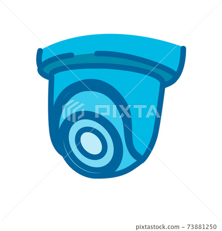 dome cctv security camera vector illustration isolated on white background dome cctv security camera vector illustration isolated on white background 73881250