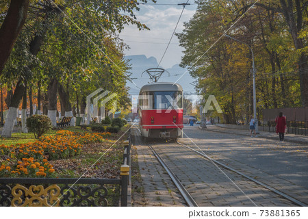 Vladikavkaz is a city in the foothills of the Caucasus Mountains. 73881365